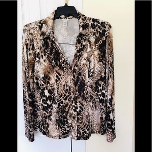 Cache button down shirt size